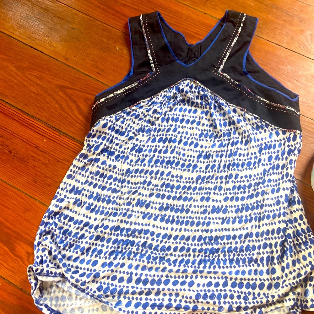Sleeveless top with embroidered detail